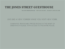 Tablet Screenshot of jonestreetguesthouse.com